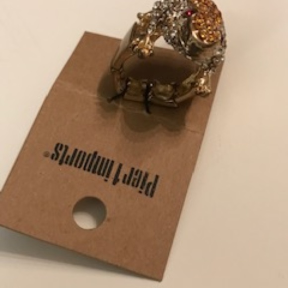 Pier 1 Rhinestone Frog Ring - Picture 2 of 2